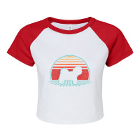 Havanese Retro Vintage Dog Lover 80s Style Gift T Raglan Crop Top | Artistshot