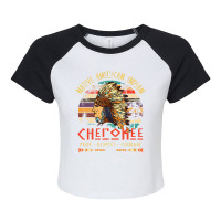 Cherokee Native American Indian Pride Indigenous T Raglan Crop Top | Artistshot