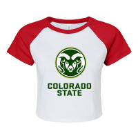 Colorado State Raglan Crop Top | Artistshot