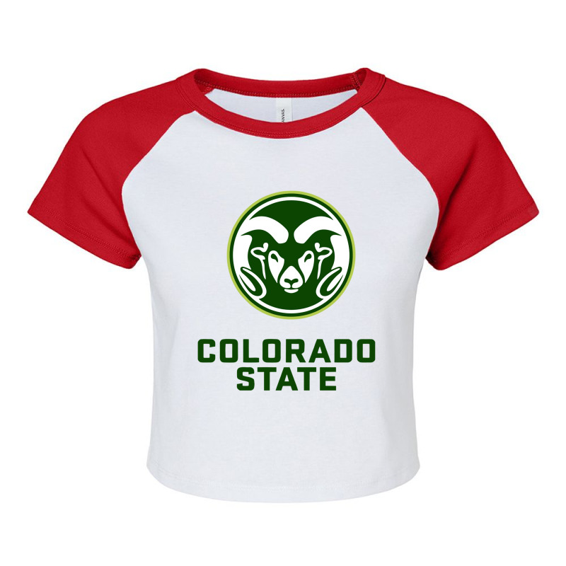 Colorado State Raglan Crop Top by Larry E Horne | Artistshot