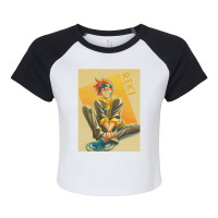 Sk8 The Infinity 34 Raglan Crop Top | Artistshot