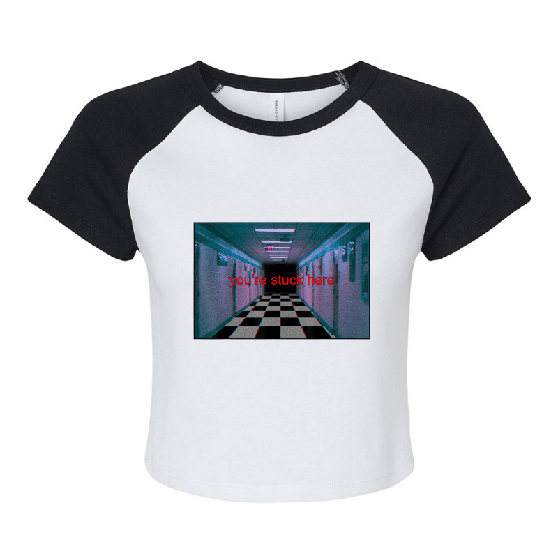 Anemoiacore Aesthetic Liminal Space Weirdcore Anem Raglan Crop Top by refahnes | Artistshot