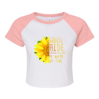 Hospice Aide Appreciation   I Became A Hospice Aid Raglan Crop Top | Artistshot