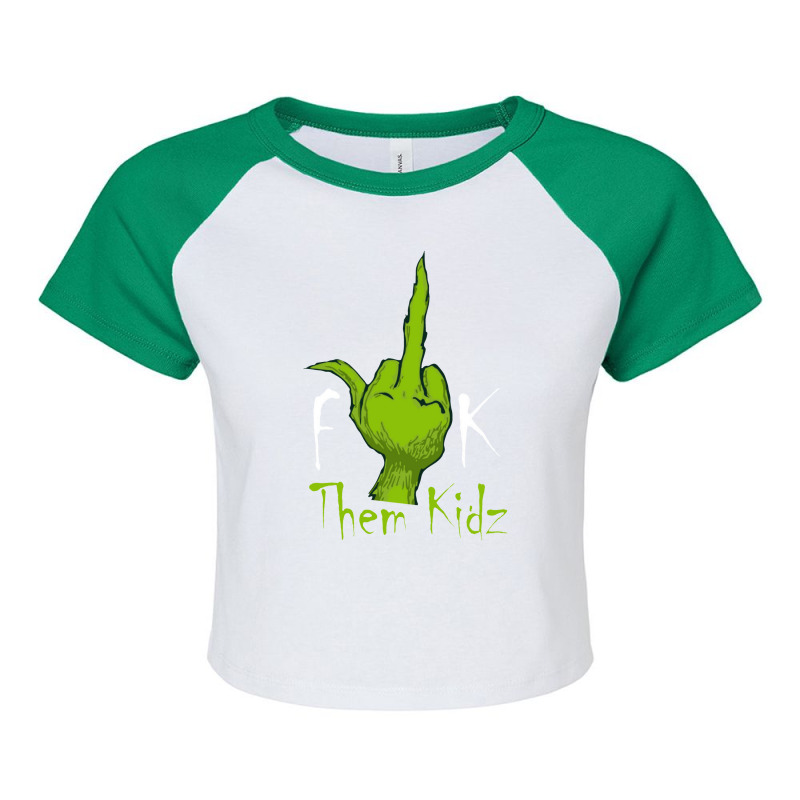 Fuck Them Kids Raglan Crop Top by adarandella | Artistshot