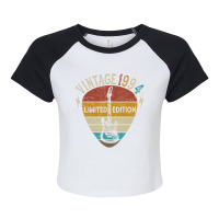 Guitar Lover 28 Year Old Gifts Vintage 1994 Limite Raglan Crop Top | Artistshot