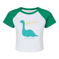 I Believe Champ Sea Monster Lake Champlain Vermont Raglan Crop Top | Artistshot