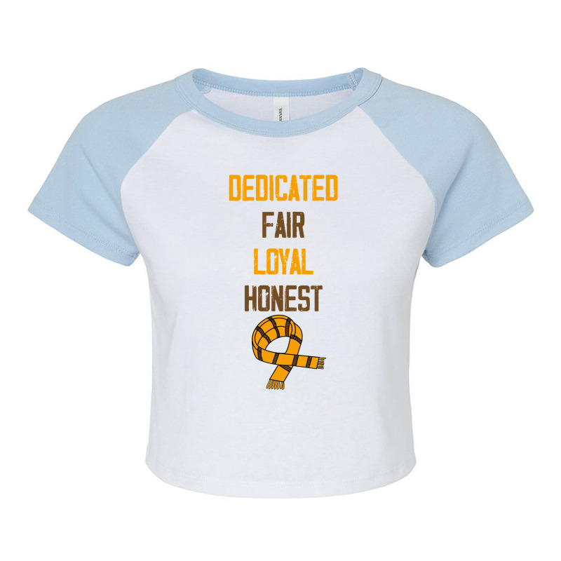 Dedicated Fair Loyal Honest Scarf 2 7 Raglan Crop Top by davoltemmsk | Artistshot