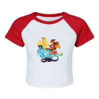 Dragonets Of Destiny - Wof Wings Of Fire Raglan Crop Top | Artistshot