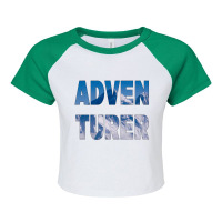 Adventurer Mountain Style Raglan Crop Top | Artistshot