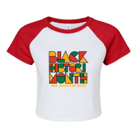 Geometric Black History Month Raglan Crop Top | Artistshot