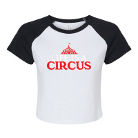 Circus Joke Saying Acro Acrobatics Clown Nature Raglan Crop Top | Artistshot