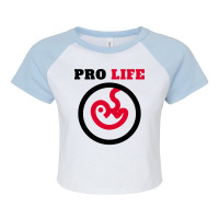 Pro Life Quote Yellow Raglan Crop Top | Artistshot