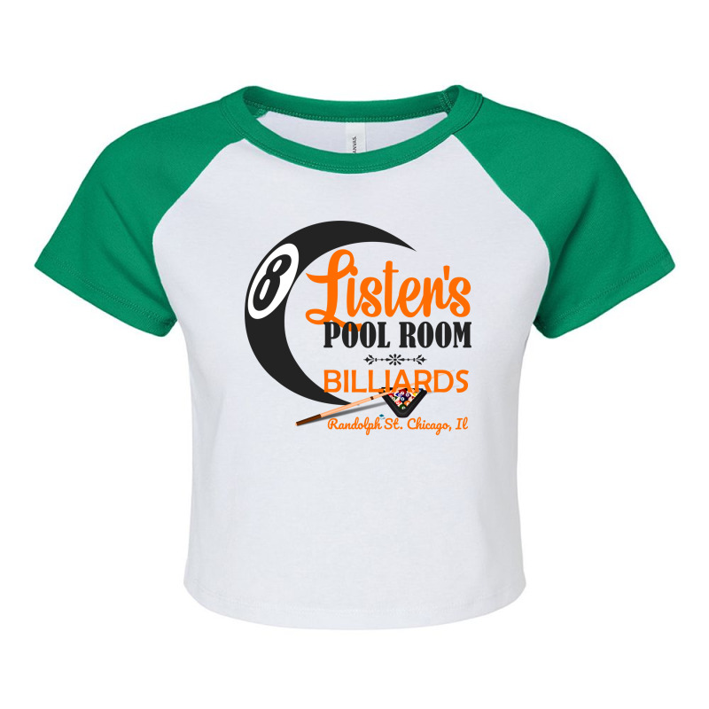 A Game Of Pool From The Zone Raglan Crop Top by raposaounk | Artistshot