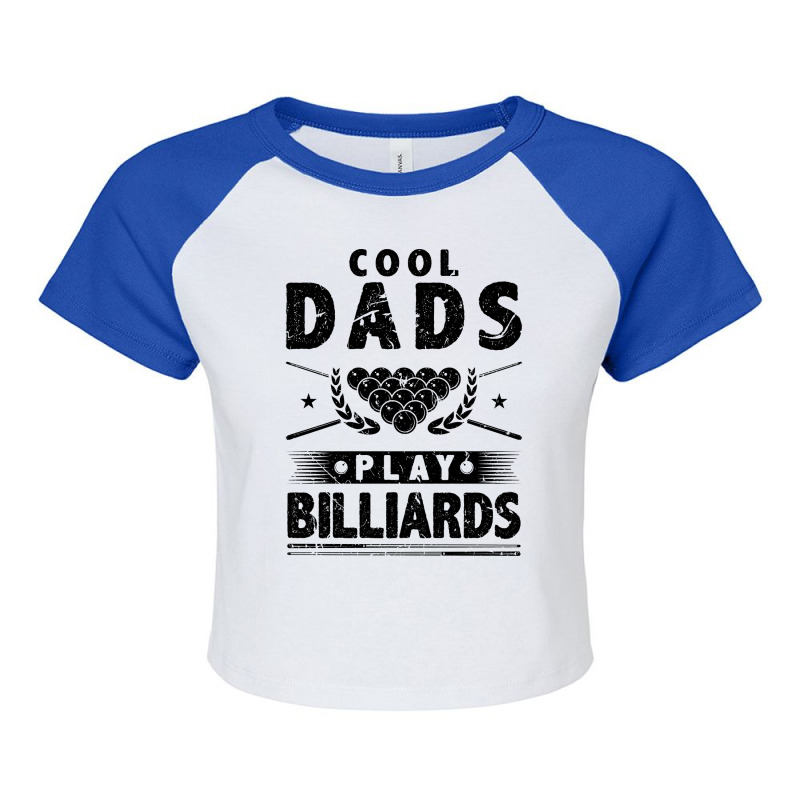 Billiards Fathers Day Raglan Crop Top by jeannenaomysk | Artistshot