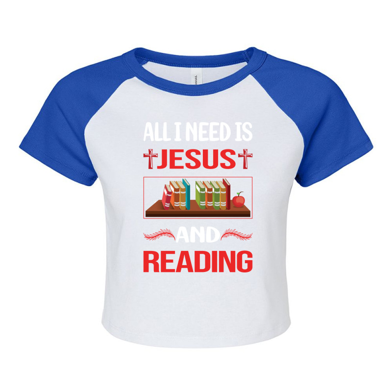 Funny Jesus Reading Book Books Green Raglan Crop Top by agrezonariv | Artistshot