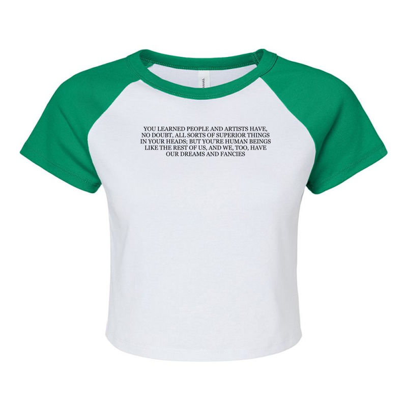 Hermann Hesse Tumblr Raglan Crop Top by grillosariha7 | Artistshot