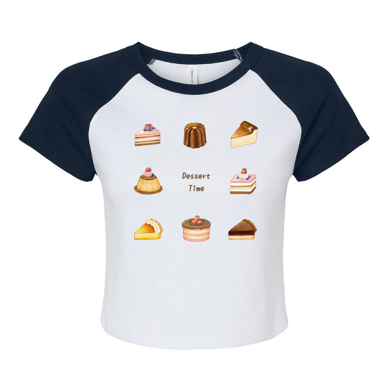 Dessert Time Travel Raglan Crop Top by opobiluhtlaw | Artistshot