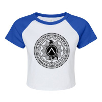 Spartan Symbol Raglan Crop Top | Artistshot