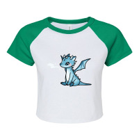 Trending Blue Ice Dragon Raglan Crop Top | Artistshot