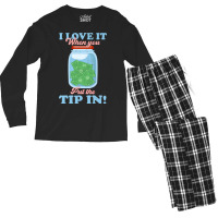 Funny I Love It When You Put The Tip In Bartender Men's Long Sleeve Pajama Set | Artistshot