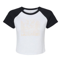 Dance Of Death  Dance Of Macabre   White Print Raglan Crop Top | Artistshot