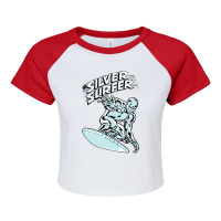 Silver Surfer Nc8 Raglan Crop Top | Artistshot