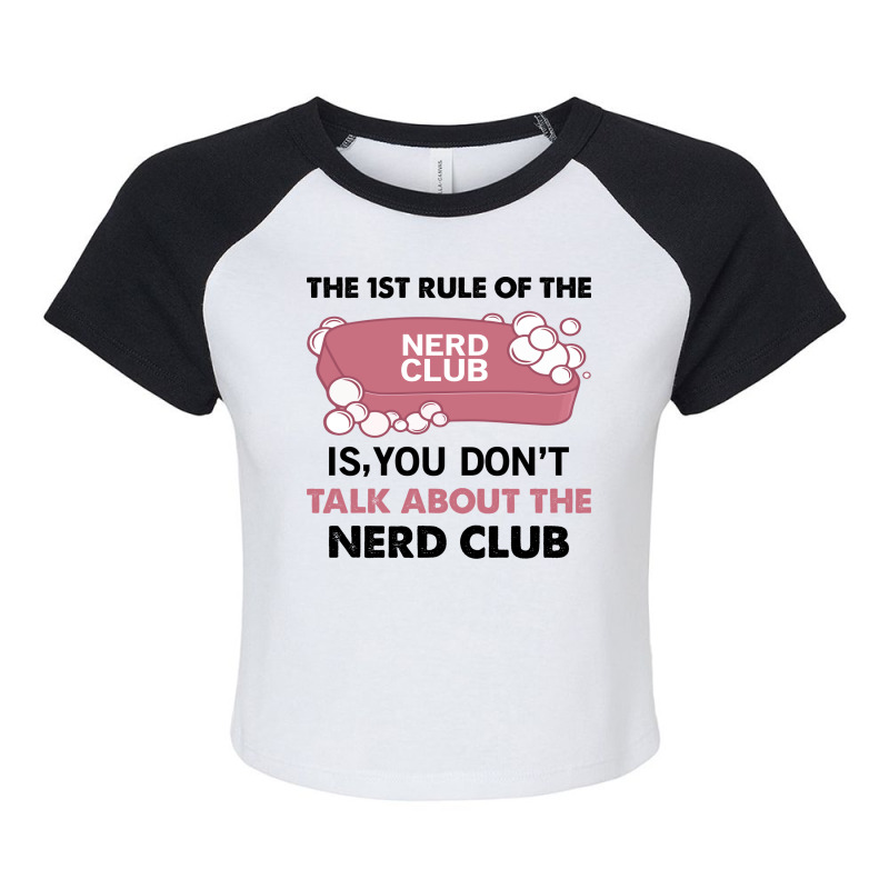 Nerd Funny Quote Vintage Raglan Crop Top by sfexirazanq | Artistshot