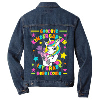 Goodbye Kindergarten 1st Grade Here I Come I Unico Men Denim Jacket | Artistshot