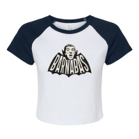 Barnabas Collins Vintage Dracula Vampire Horror Mo Raglan Crop Top | Artistshot