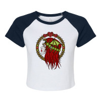 Lady Dragon Raglan Crop Top | Artistshot