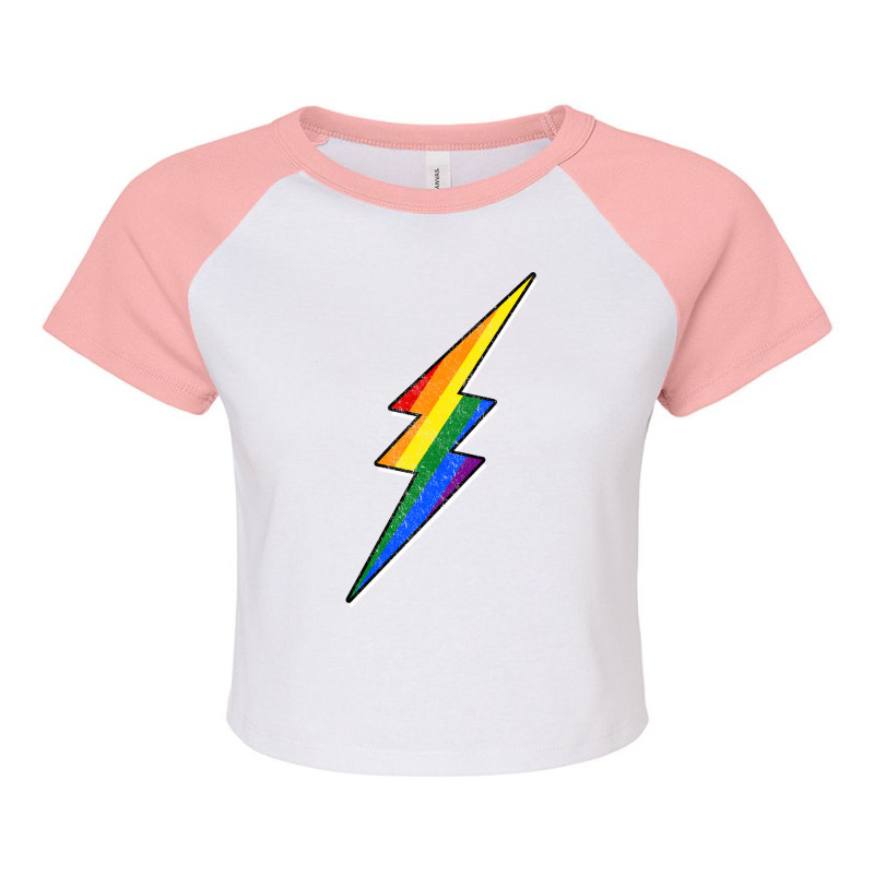 Gay Pride Lgbt Bisexual Boys Men Thunder Blitz Sum Raglan Crop Top by kaddinicolyy | Artistshot