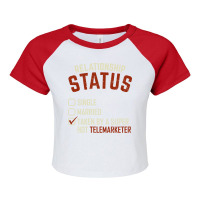 Funny Telemarketers Girlfriend Gift Music Raglan Crop Top | Artistshot