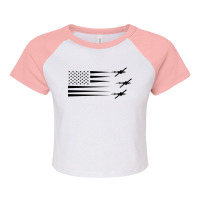 Ah1 Cobra Helicopter Humor Raglan Crop Top | Artistshot