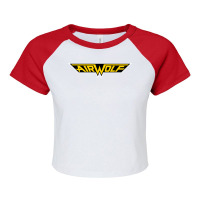 Airwolf Vhs  Funny Raglan Crop Top | Artistshot