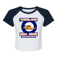 Westland Sea King Search And Rescue Helicopter In Raglan Crop Top | Artistshot