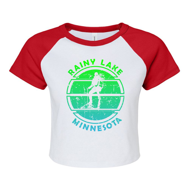 Hiking At Rainy Lake Minnesota Hippie Raglan Crop Top by coyleriebi | Artistshot