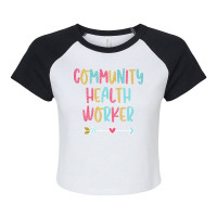 Community Health Worker Fun Casual Boho Design Gif Raglan Crop Top | Artistshot