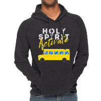 Holy Spirit Activate Bus Driver Fun Christian Reli Vintage Hoodie | Artistshot