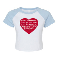 Mental Health Awareness Trending Humor Raglan Crop Top | Artistshot