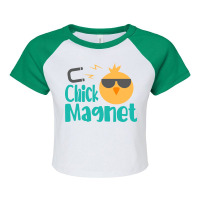 Easter Kids Men Toddler Boy Chick Magnet Cute Raglan Crop Top | Artistshot