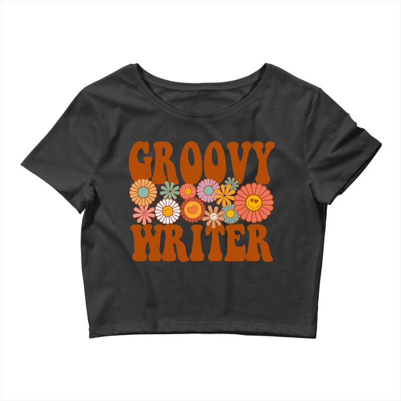 Groovy Writer Design For Author Journalist Funny Q Crop Top by RenaeEtienne | Artistshot