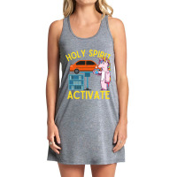 Holy Spirit Activate Mechanic Fun Unicorn Coffee Tank Dress | Artistshot