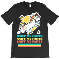 Funny Sniff My Farts Cute Attitude Farting Unicorn T-shirt | Artistshot