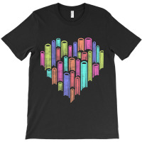 Heart Love Books Literary Reader Writer Reading Bo T-shirt | Artistshot