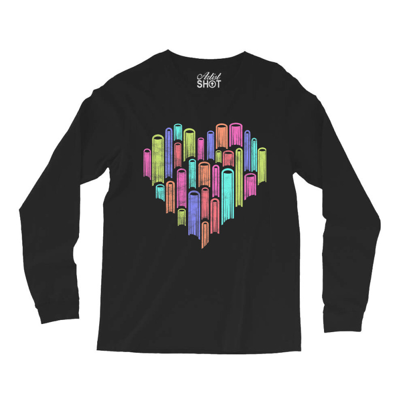 Heart Love Books Literary Reader Writer Reading Bo Long Sleeve Shirts | Artistshot