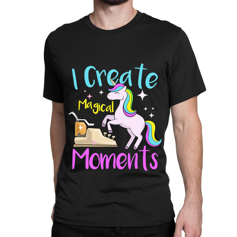 I Create Magical Moments Author Unicorn Writer Classic T-shirt by DilynnRinker | Artistshot