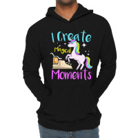 I Create Magical Moments Author Unicorn Writer Lightweight Hoodie | Artistshot