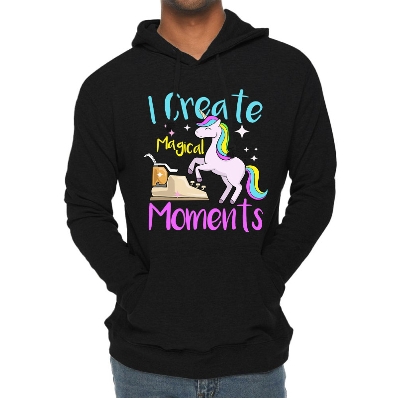 I Create Magical Moments Author Unicorn Writer Lightweight Hoodie by DilynnRinker | Artistshot