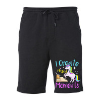 I Create Magical Moments Author Unicorn Writer Fleece Short | Artistshot