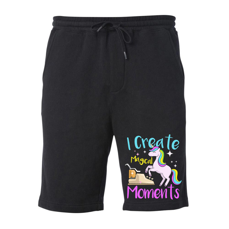 I Create Magical Moments Author Unicorn Writer Fleece Short by DilynnRinker | Artistshot